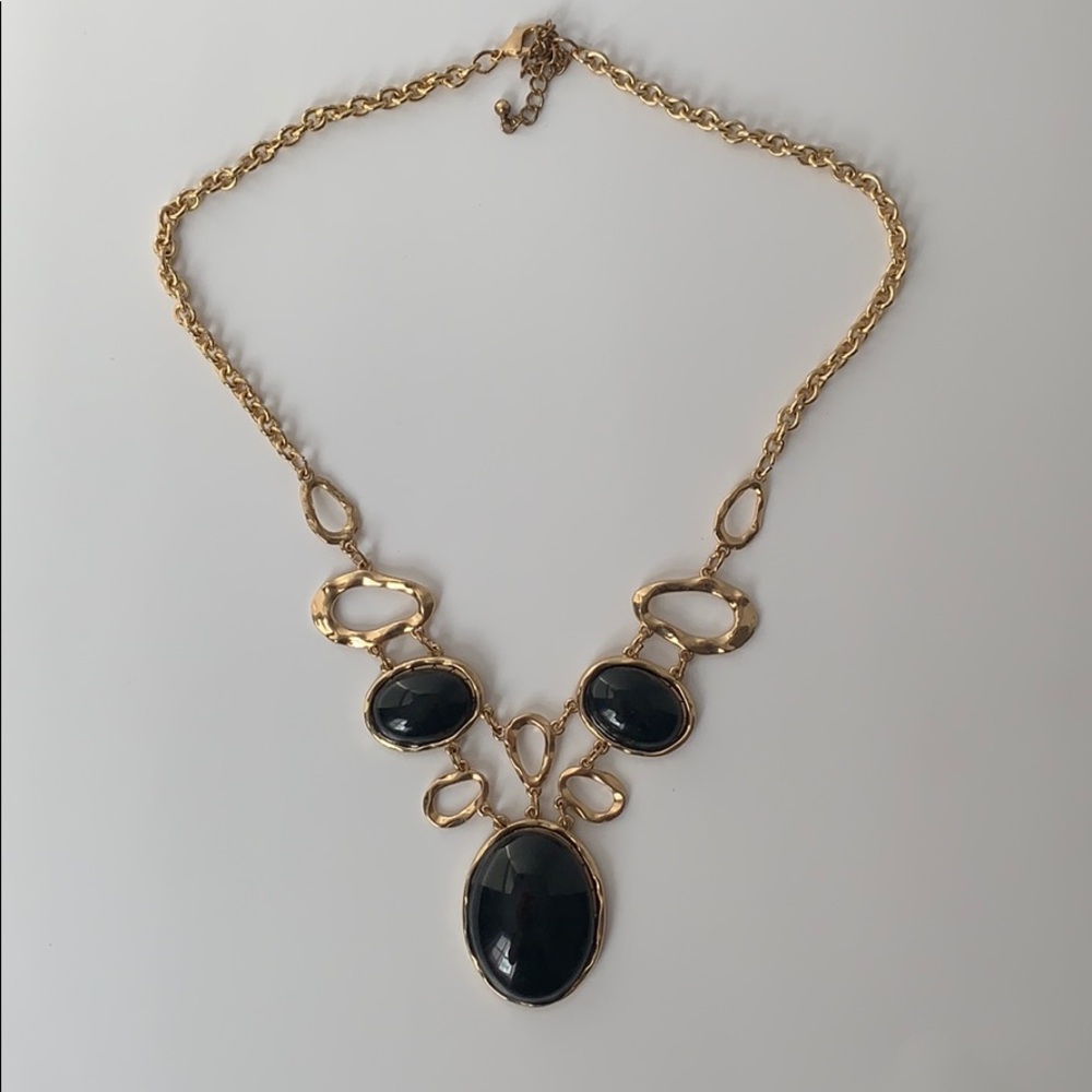 Chunky Gold & Black Necklace